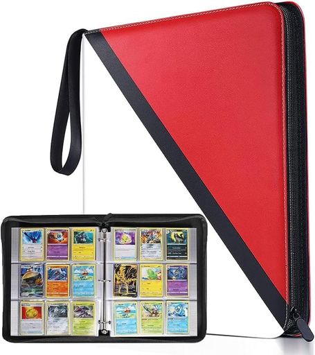 YoKiStarカードファイル9ポケットトレカファイル大容量900枚収納可能防水PU素材カード収納カードバイン..