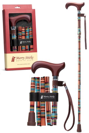 Merry Sticks メリースティックス 折りたたみ杖 つえ ステッキ 杖 軽量 おしゃれ ...