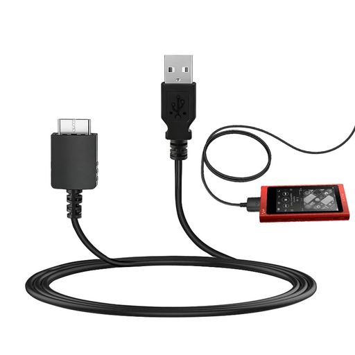 DACAIFH ウォークマン 録音専用ケーブル ウォークマン対応 データ転送対応 1メートル 単品 充電/データケーブル ブラック