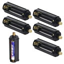 NALAINA電池ボックス円筒型5個入3X1.5V単4形*3本(AAA)4.5V用電池変換アダプター高耐久にする電池スペーサー懐中電灯用