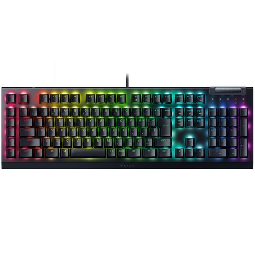 RazerレイザーBlackWidowV4XJPYellowSwitchカスタマイズ可能な6個の専用マクロキーによりさまざまなコントロールに対応した有線ゲーミングキーボードマルチファンクションローラー二次メディア…