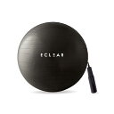 エレコム バランスボール 55CM フィットネス 空気入れ付き 耐荷重500KG ブラック HCF-BB55BK