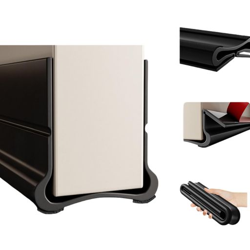 KOVOLドア隙間防音ストッパーテープドアの隙間埋め室内防音保温風を防ぐ臭がない老化しにくい取り付け簡単長さ93cm(ブラック)