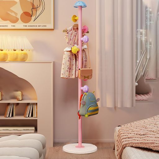 ポールハンガーランドセルスタンド金属製倒れにくいカビが生えない167cmの大きなベース防湿取り付け簡単取り外し可能高さ調節可能コートハンガースリムファッション北...