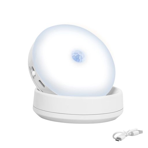 【Lavancia】LEDセンサーライト常夜灯フットライト足元灯補助灯360°回転モーションセンサー搭載マグネ..