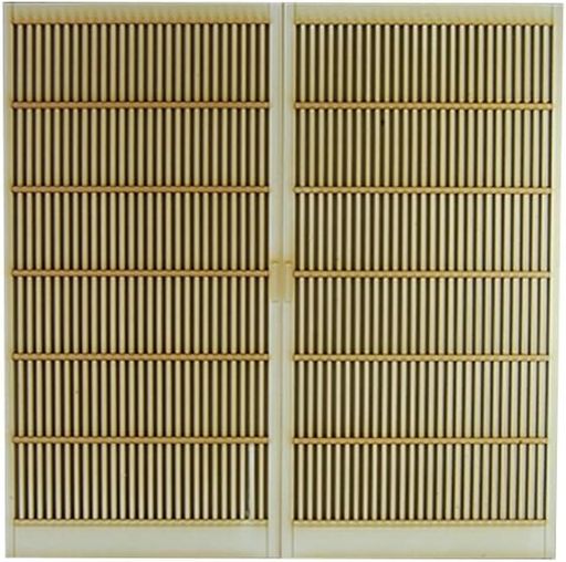 組み立て塗装が必要なキット。別途、接着剤や工具、塗料等が必要。 1/12スケール未塗装組み立てキット 完成時サイズ:縦150x横75x厚2 mm 材質:特殊厚紙 日本の伝統を感じさせる商品です。1/12のお家に、そのままオブジェとして。使い方次第で、さらなる世界が生まれます。