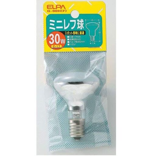 定格:・電圧 110V ・消費電力 30W ・寿命:約1,000時間 本体サイズ:・全長:68mm ・バルブ径:45mm ・口金:E17 入数:1個 カラー:フロスト