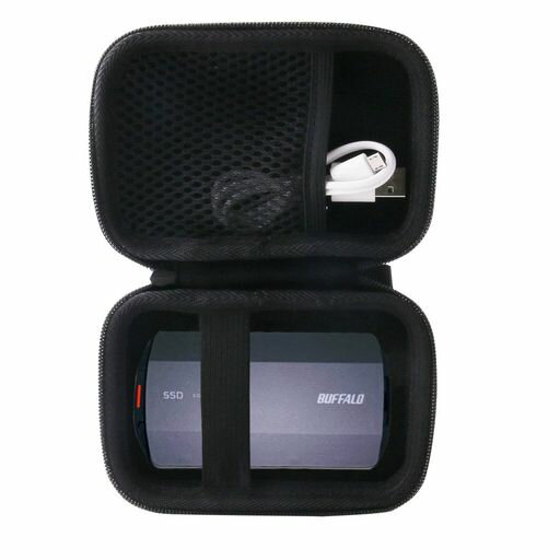 WERJIA 収納ケース対応 バッファロー 外付け SSD 1TB/2TB/4TB/500GB ポータブル SSD(ケースのみ)