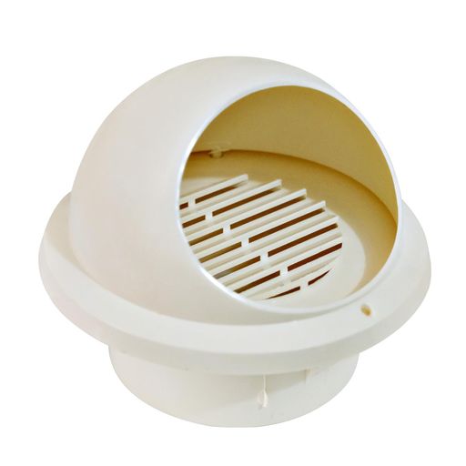 TiCoast丸型フード付ガラリ換気口PVC製スプリットタイプ通気口丸型ガラリ屋内換気口ダクト用換気口ダクトホース接続用パイプ接続用配管部品用(110mm)