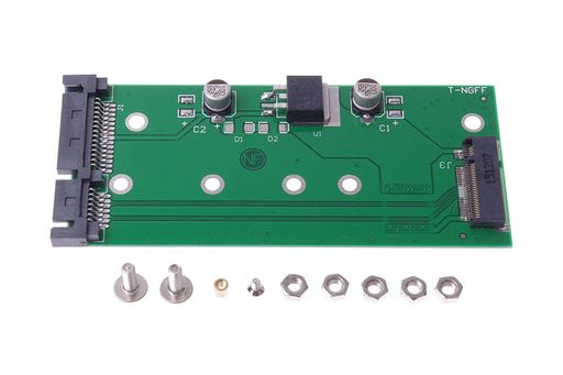 SATAM.2(NGFF)SSD右向き矢印2.5インチSATA3変換ア...(2.0)