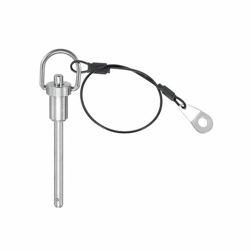 PATIKILステンレススチールリングハンドルロックピン1/4”x1.97”304ステンレススチールボールロックピン..