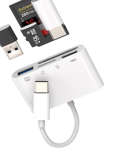 【四つの機能】標準USB + 充電 + SD TFデュアルカードスロット付きで、カードを読みながら電話を充電することができ、デバイスが電池切れになる心配はありません。(注意!SD TFスロットは同時に使用できません) 【高速転送】SD TFカードやその他のUSBデバイス(Uディスクや標準USBドライブデバイスなど)からUSB-Cデバイスに写真やビデオを簡単に転送できます。14MB〜20MB Sの高速転送を実現します。(具体的な読み取り速度はメモリーカードに依存します)。カードリーダーを使って、いつでも他の人と動画や写真を共有できます。高速かつ簡単です。 【コンパクトで携帯可能】このUSB C SDカードリーダーはアプリをダウンロードする必要がなく、プラグアンドプレイで使用できます。高品質な素材で作られており、軽量で優れた熱放散性と耐久性を備えています。デザインは小さく、持ち運びが簡単で、あなたの生活、出張、旅行には欠かせないアイテムです。 【強力な互換性】このUSBからUSB-Cへのマルチポートアダプターは、すべてのUSB-Cインターフェースデバイスに対応。
