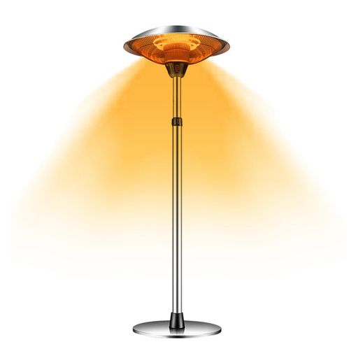 屋外 ハロゲンヒーター 業務用 スタンド式 1500w 速暖 360° 全方位暖房 遠赤外線 ...