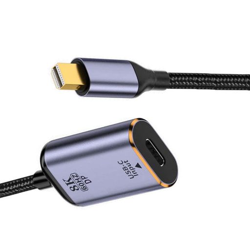 Cablec USB-C型マザー電源からミニディスプレイポートDP 1.4レシーバHDTVケーブル8K@60hz 4K@120hzタブレット型ノートブックPC向け
