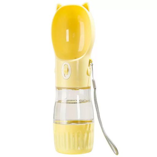 犬 水飲み器 携帯用 ペットボトル 【お出かけに便利】 犬 みずのみ器 給水&給餌 一...