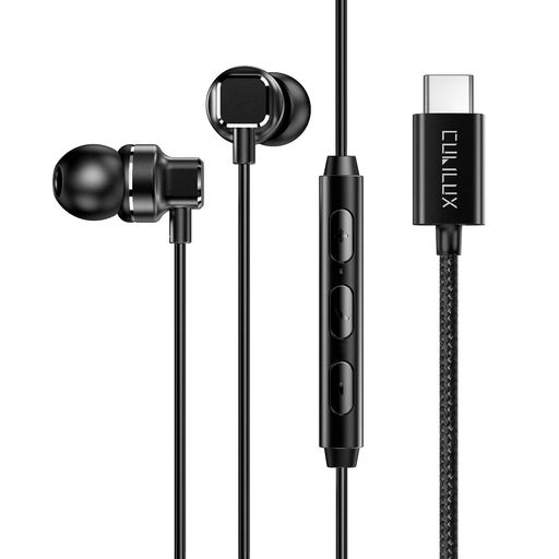Cubilux タイプCイヤホン内蔵ハイレゾ192 KHz/24-bit DAC 、USB Type Cマイク付き有線ヘッドホン、対応iPhone 16/15 Pro Max、iPad Pro 13/12.9/11、iPad Air