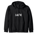 /AFK面白いプログラマーのユーモアジップパーカー