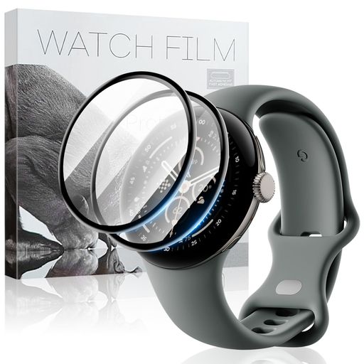 ohyesGooglePixelWatch3フィルム45mm2024対応PET複合材3D曲面保護フィルム高透過率グーグルピクセルWatch3保護フィルムキズ防止防塵衝撃吸収指紋防止撥油性GooglePixel
