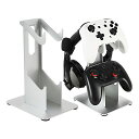 ANDCHIコントローラースタンド2層ヘッドホンスタンド収納ゲームコントローラースタンド卓上置き式滑り止めPS5PS4SWITCH対応(シルバー)(2)