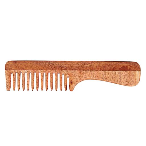 SVATV HANDCRAFTED NEEM WOOD COMB N-74 (7 2)