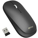 バッファローワイヤレスモバイルマウス2.4GHzレシーバー付属FLEXUS薄型軽量3ボタン無線静音BlueLEDMIL規格準拠dpi切替(600/1200)プレゼンテーションモード搭載節電モデル最大582日使用可能
