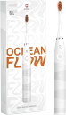 【歯科協会推薦】OcleanFlow電動歯ブラシ180日間バッテリーIPX7防水5モード操作音波式リニアモーターUSBType-C充電式5時間急速充電ホワイト
