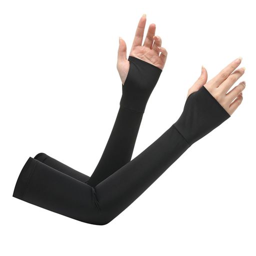 【紫外線カット率99.5%&amp;UPF50+の高性能】従来品の1.5倍の生地密度を誇り、紫外線カット率は最大99.5%、UPF50+を実現しています。 【吸汗速乾でサラサラ快適】通気性の良いと超柔らかい伸縮性の生地。蒸れにくく、べとつかないサラサラのテクスチャー。汗ばむ季節も快適な着用感となっています。 【高ストレッチ性·3D立体編みデザイン】腕の形に基づいた人間工学の3D立体編みデザイン、高ストレッチ性の素材を加えて、締め付けないのにしっかりとお肌にフィットし、激しい動きにも柔軟に対応でき腕カバーです。肌になじむ優れた伸縮性が特徴で関節の動きを邪魔しないのでズレ落ちる心配は少ないでしょう。さらに、ロングタイプで二の腕もカバーでき、手の甲までしっかりガードし、日差しや虫などから腕を守ります。自転車や車を運転する際の使用には、半袖の服でも腕の日焼けを予防できる腕カバー。 【接触冷感】生地は薄手で接触冷感のあるナイロンとスパンデックスの混紡素材です。接触した瞬間に「冷たさ」を感じて気持ちいいです。