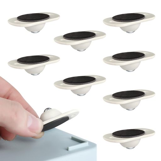 wowjimiボールキャスター8個入りキャスター360度自己粘着性ミニキャスターホイール小型クーラーボック..