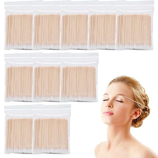 Doyime精密綿棒極細綿棒(約1000本セット)綿棒ウッドスティックアプリケーター使い捨て大容量多機能掃除塗装プラモデルフィギュア携帯電話シームクリーニング化粧ネイル用品アクセサリー…