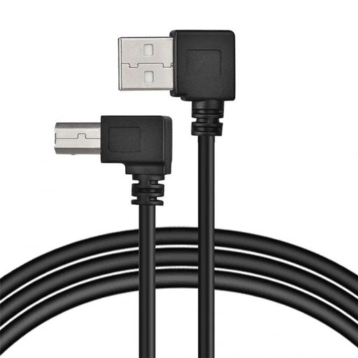 CHENYANG左アングルUSB2.0AオスtoBオス角度付き90度プリンタケーブル100cm