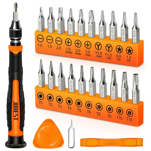 JOREST24個精密ドライバーセットDIY工具三角/Y型Y000/Y00TorxT1T2T3T4T5T6T8T9T15PhillipsPH000星型P2/P5-1.0/-1.5/-2.0
