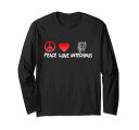 平和愛アンテキヌス面白い有袋類マウスユーモア長袖Tシャツ