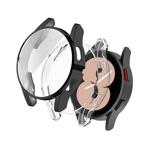 ONTUBE 2個セットケース 対応 SAMSUNG GALAXY WATCH 4 40MM 44MM TPUウオッチ 保護ケース 耐衝撃 軽量 薄型 (黒/透明 40MM) ONTUBE 2個セットケース 対応 SAMSUNG GALAXY WATCH 4 40MM 44MM TPUウオッチ 保護ケース 耐衝撃 軽量 薄型 (黒/透明 40MM)