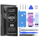 LCLEBMForiPhoneXR対応バッテリー4800mAh交換用バッテリー互換取付標準工具付きiPhoneXR専用
