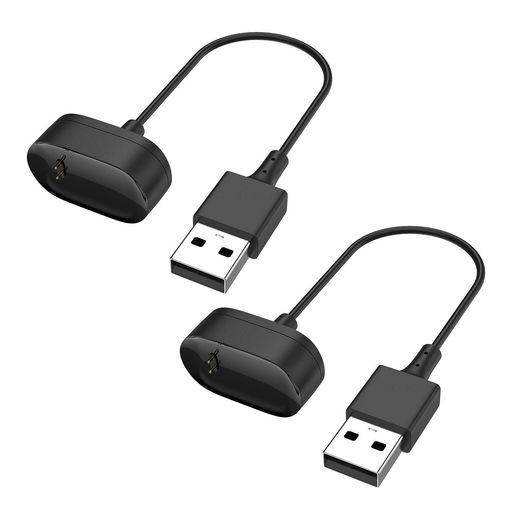 EEWECA 充電ケーブル FOR フィットビット インスパイア 2本セット (15CM+15CM)