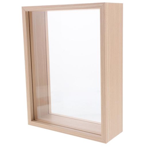 AOKWAWALIYシャドーボックスフォトフレーム押し花ドライフラワーディスプレイ卓上写真立てクリエイティ..