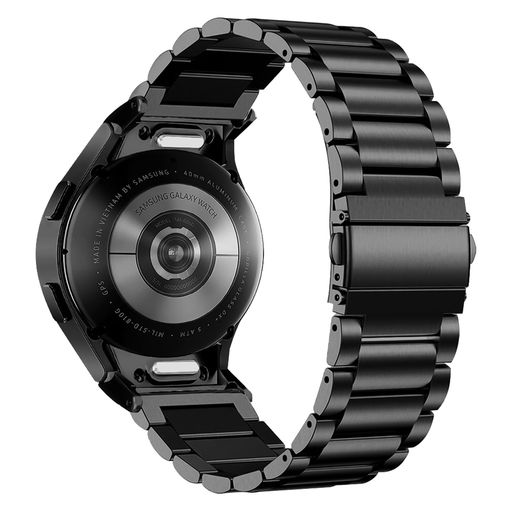 LANQII バンド SAMSUNG GALAXY WATCH 6 CLASSIC 47MM /GALAXY WATCH 6 / 5 / 4 (40/44MM) 対応 ステンレスメタル ワンタッチ おしゃれ バンド ONE-CLICK