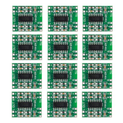 PAM8403モジュールスーパーミニデジタルアンプボード2個 3WクラスDパワーアンプボード 効率的な2.5~5V入力(PAM8403モジュール) 12個