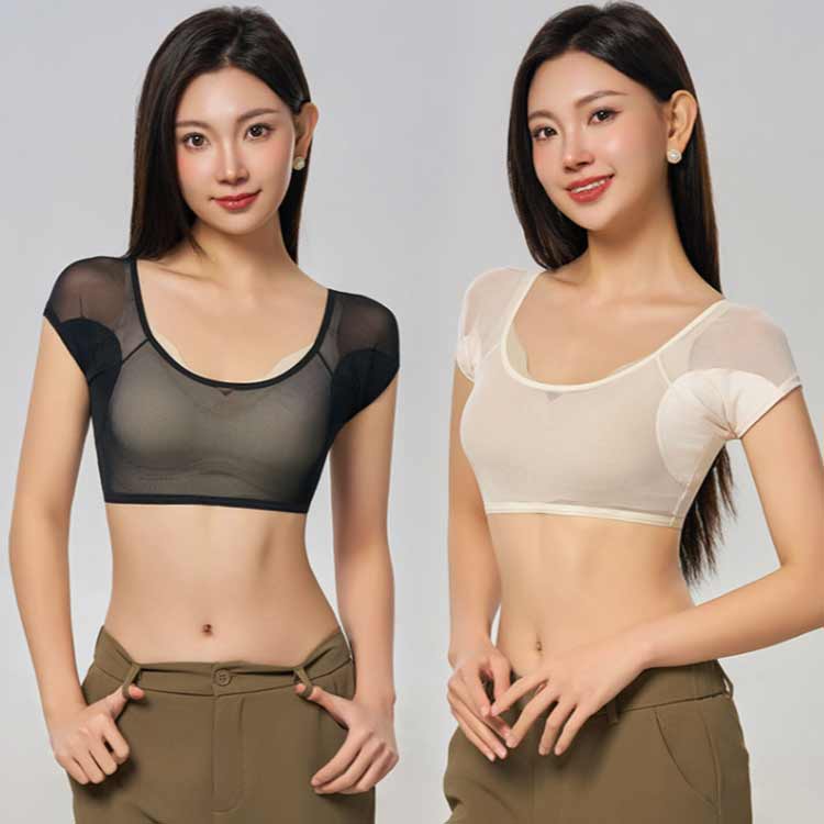 インナー 抜き取り 汗染み対策 汗取りインナー 汗取りパッド 冬用 メッシュ レディ...