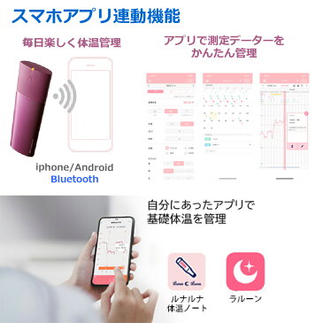 オムロン 婦人用 体温計 口中 専用 基礎体温 10秒 検温 スマートホンで体温管理 バックライト 2色 お知らせアラーム mc-652lc