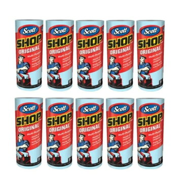 コストコ スコット ショップタオル 55枚×10ロール COSTCO ペーパータオル 中判 カーケア用品 業務用 送料無料 ブルーロール ペーパーウエス 10pack 大容量 まとめ買い 正規品