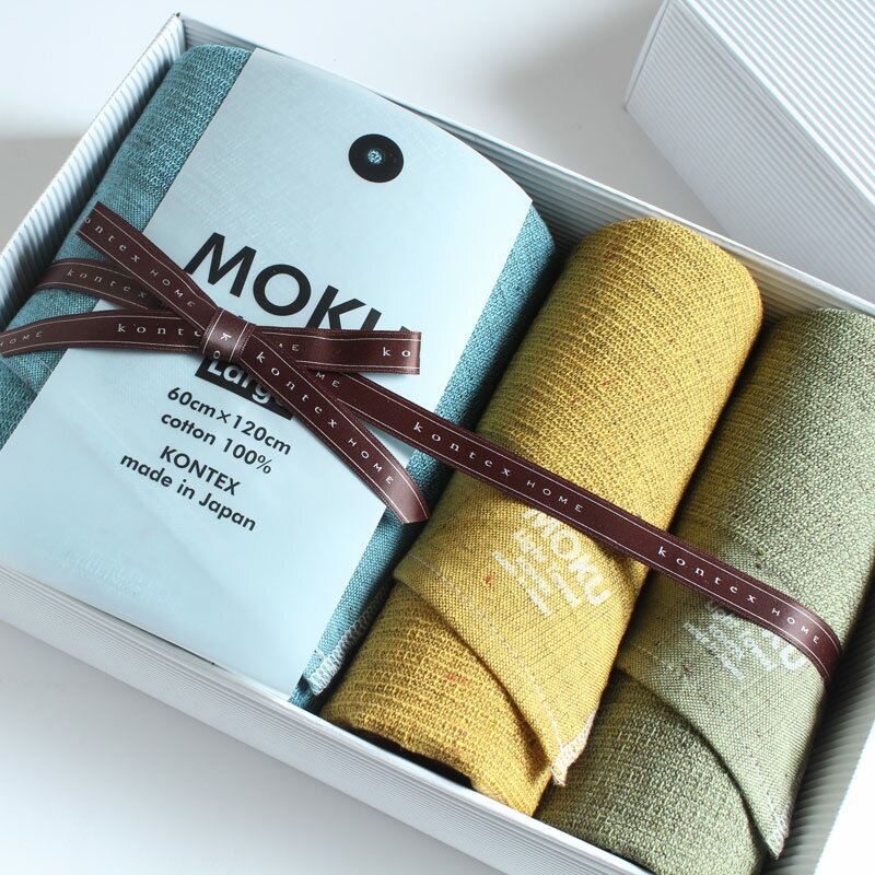 今治タオル コンテックス MOKU モク ギフトセットImabari Towel Kontex MOKU GiftSetSize L 1枚 x Size M 2枚ギフトラッピング無料 のし無料