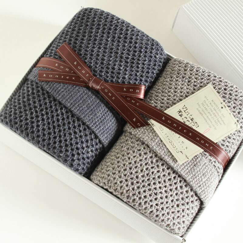 今治タオル コンテックス ヴィンテージワッフル ギフトセットImabari Towel Kontex Vintage Waffle GiftSetSize M 2枚ギフトラッピング無料 のし無料