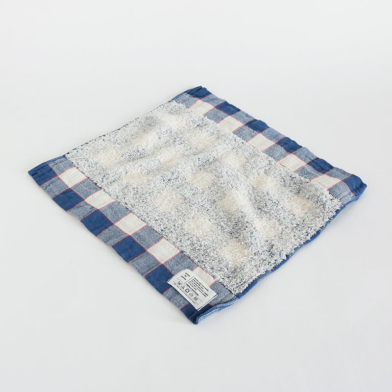 今治タオル コンテックス ラインチェックImabari Towel Kontex Line CheckSize S ブルー