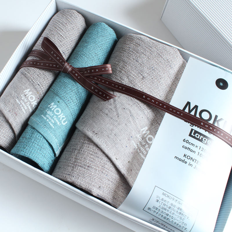 今治タオル コンテックス MOKU モク ギフトセットImabari Towel Kontex MOKU GiftSetSize L 2枚 x Size M 2枚ギフトラッピング無料 のし無料