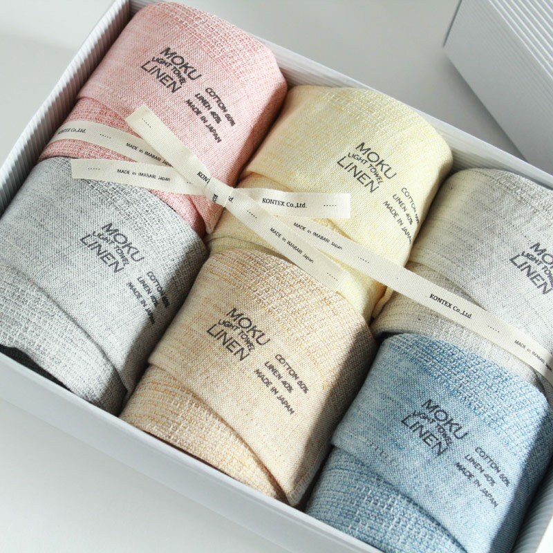 ^I RebNX MOKU LINEN N l MtgZbg Imabari Towel Kontex MOKU LINEN GiftSet Size M6Mtg ̂y^I RebNX Mtgz