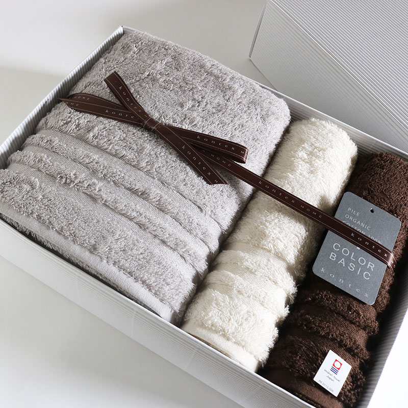 今治タオル プラスカラー コンテックス ギフトセットimabari towel KONTEX PlusColor GiftSetギフト梱..