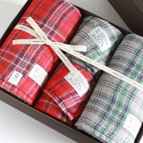  ƥå å եȥå Imabari Towel Kontex Tartan Check GiftSet Size L2xSize M2祮ե̵ Τ̵ں ƥå եȡ