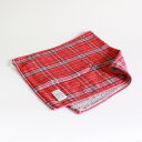 今治タオル コンテックス タータンチェックImabari Towel Kontex Tartan CheckSize M レッド