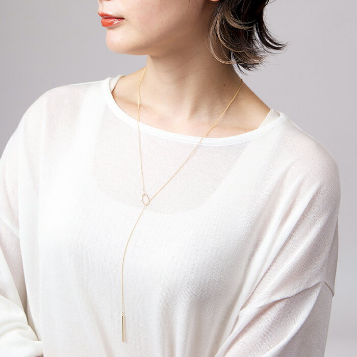 shesay プリズム 三角柱 フープネックレス　190753